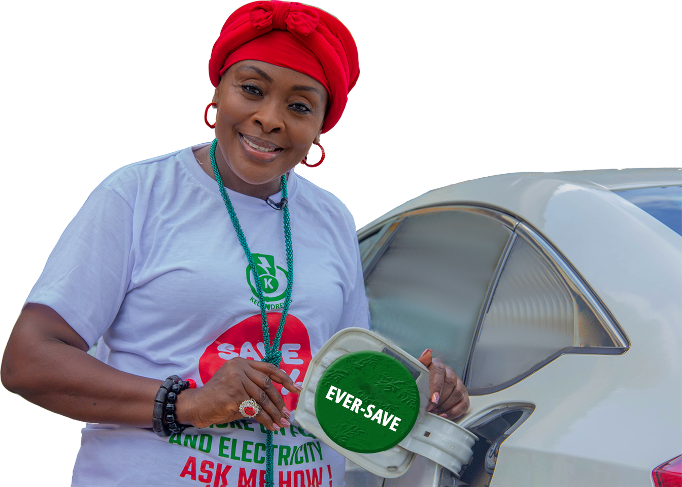 Brand Ambassador, Akosua Agyapong Akosua Agyapong, Brand ambassador with her car
